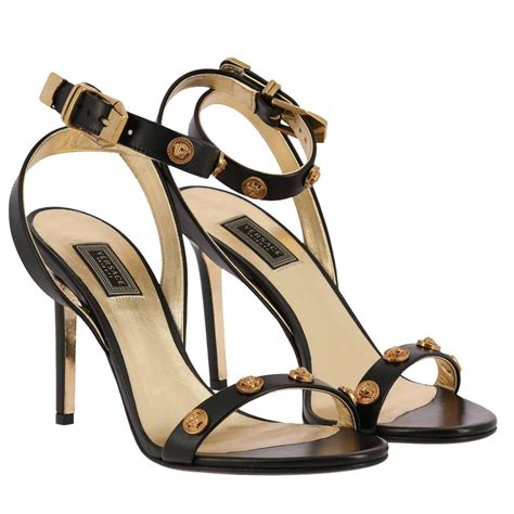 versace sandals black and white|Versace sandals for ladies.